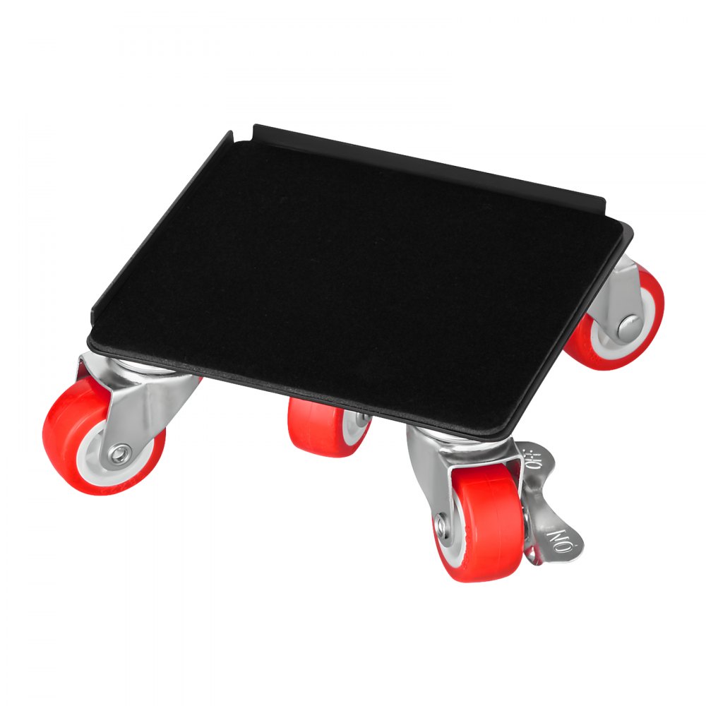 VEVOR 4 PCS Plataforma Rodante para Muebles 135 x 135 x 52 mm Carga de 544 kg, Transportador de Muebles Resistente con 5 Ruedas Giratorias de 360° y Panel de Acero al Carbono para Mover Muebles