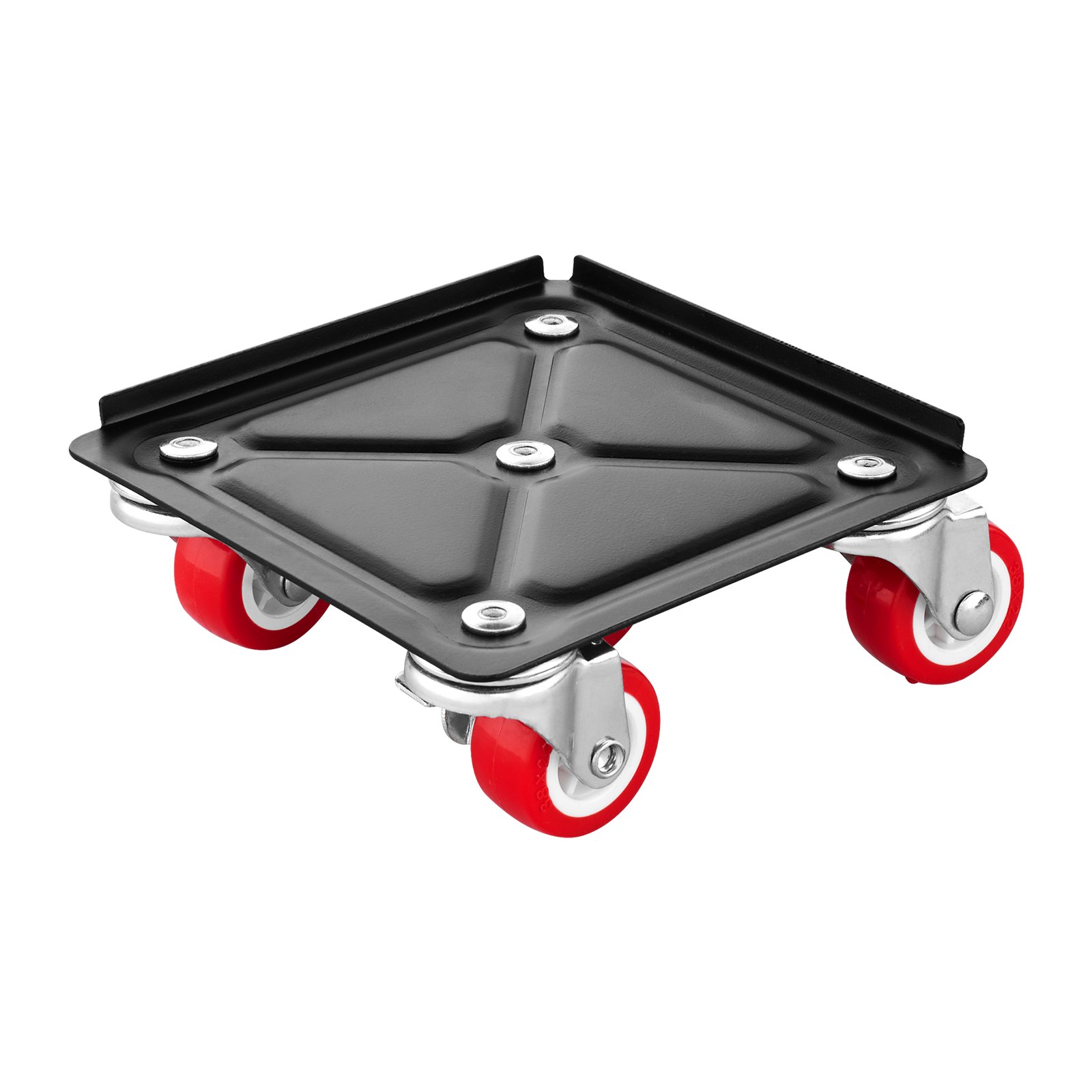 VEVOR 4 PCS Plataforma Rodante para Muebles 135 x 135 x 52 mm Carga de 544 kg, Transportador de Muebles Resistente con 5 Ruedas Giratorias de 360° y Panel de Acero al Carbono para Mover Muebles