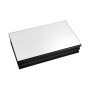 VEVOR Botiquín con Espejo para Baño con Puerta de Espejo y Estantes de Vidrio Ajustables, Instalación Empotrada y Montada en Pared, Aluminio, Organizador de Almacenamiento, 355 x 135 x 610 mm