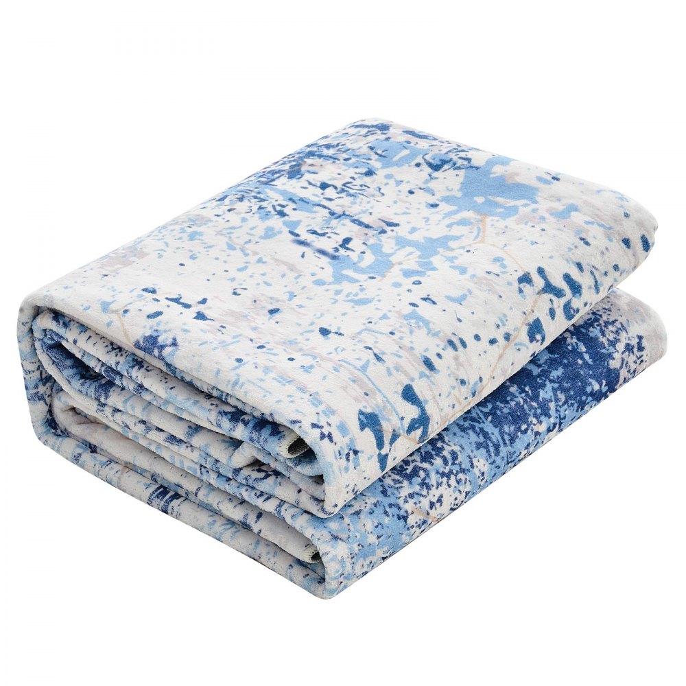 VEVOR Alfombra Suave de 1,5 x 2,1 m Alfombra Moderna Pelo Corto Antideslizante Resistente al Desgarro Elegante Ideal para Dormitorio, Oficina, Sala de Estar, Habitación Infantil, Entrada, Azul