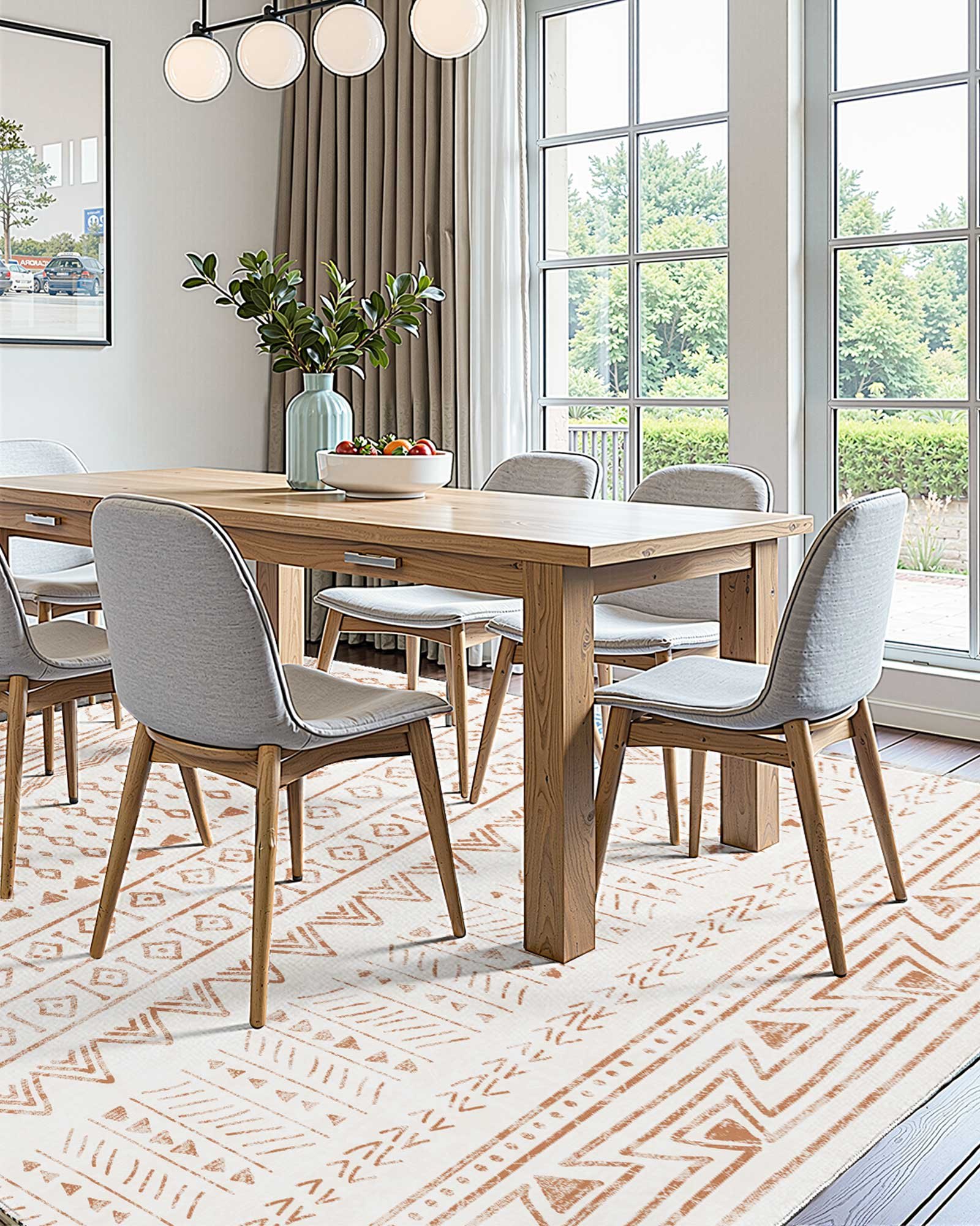 VEVOR Alfombra Suave de 1,5 x 2,4 m Alfombra Moderna Pelo Corto Antideslizante Resistente al Desgarro Elegante Ideal para Dormitorio, Oficina, Sala de Estar, Habitación Infantil, Entrada, Beige