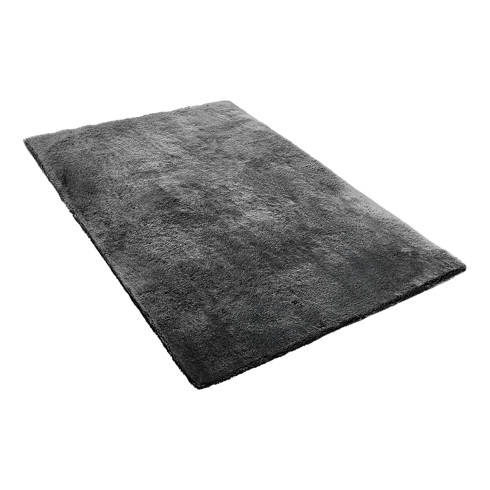 VEVOR Alfombra de Pelo Largo, Mullida, de Triple Capa, Forma Rectángulo, Ideal para Salón, Dormitorio y Jardín de Invierno, Suave, Antideslizante y sin Pelusa, Color Gris, 2438 x 1524 x 42 mm