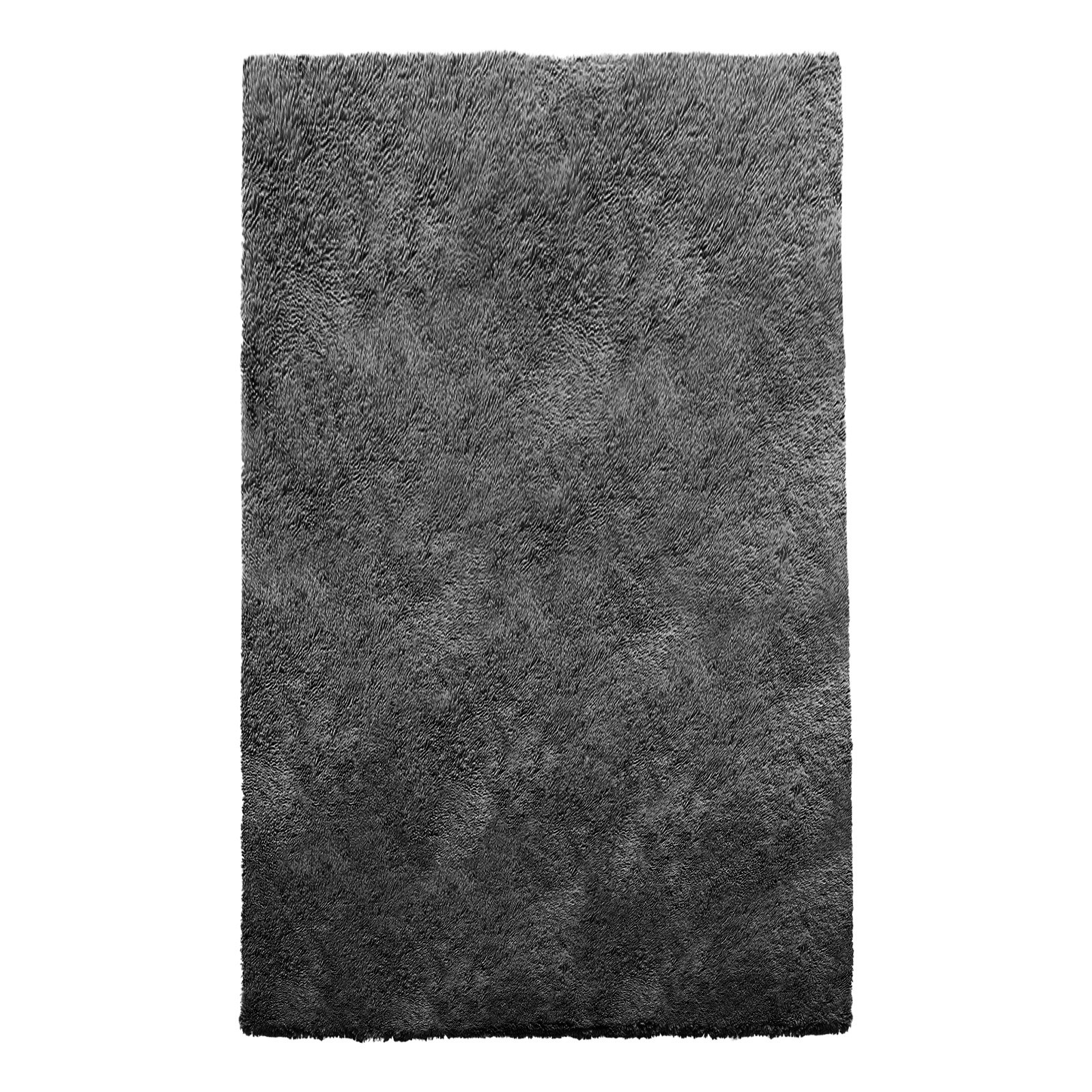 VEVOR Alfombra de Pelo Largo, Mullida, de Triple Capa, Forma Rectángulo, Ideal para Salón, Dormitorio y Jardín de Invierno, Suave, Antideslizante y sin Pelusa, Color Gris, 2438 x 1524 x 42 mm