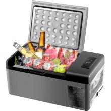 VEVOR Nevera Portátil Eléctrica 15L 12/24V Refrigerador Portátil del Automóvil -20~10 Centígrados Nevera Camping de Viaje Eléctrica