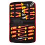 VEVOR Juego de Destornilladores Aislados, 12 PCS Kit de Destornilladores Eléctricos Profesionales con Puntas Ranuradas Phillips Magnéticas, Alicates Aislados y Alicates Diagonales para Electricistas