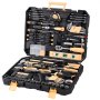 VEVOR Kit de 245 Piezas Caja de Herramientas de Uso General para el Hogar, para Bricolaje, Arreglos Diarios y Mantenimiento, con Martillo, Llaves, Alicates, Estuche de Transporte, Acero al Carbono