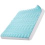 VEVOR Cubrecolchón de 1524 x 2032 x 50,8 mm, Protector de Colchón de Espuma Viscoelástica de Infusión de Gel Refrescante con 7 Zonas para Aliviar la Presión, Soporte Cómodo para Cualquier Cama