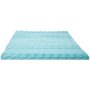 VEVOR Cubrecolchón de 1524 x 2032 x 50,8 mm, Protector de Colchón de Espuma Viscoelástica de Infusión de Gel Refrescante con 7 Zonas para Aliviar la Presión, Soporte Cómodo para Cualquier Cama