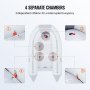 VEVOR Bote inflable, bote inflable para 4 personas, con piso de madera marina y banco de aluminio ajustable, carga 1000 libras, remos de aluminio, bomba de aire y bolsa de transporte