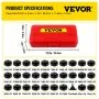 VEVOR Juego de Vasos para Filtro de Aceite 30 Piezas Juego de Llaves de Filtro de Aceite de Acero Perfil Bajo con Cabeza de 3/8" con Estuche para Quitar e Instalar Tapa del Filtro de Combustible
