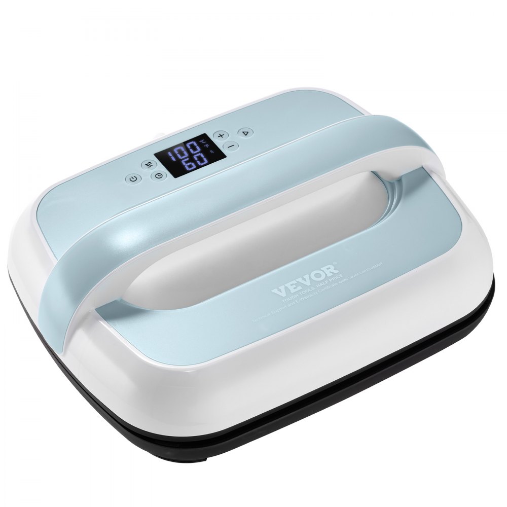 VEVOR Máquina de Prensado Térmico 770 W Prensa de Transferencia, Azul y Blanco