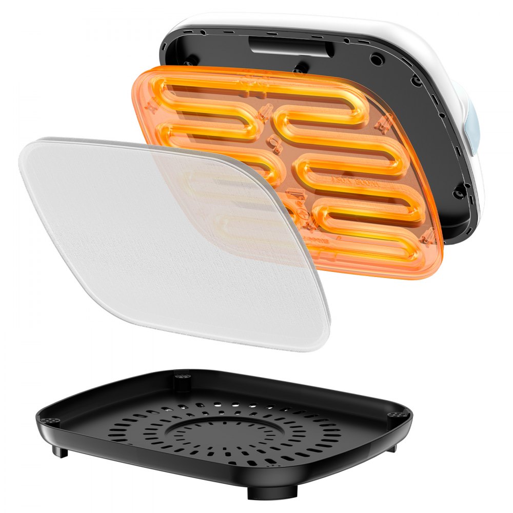 VEVOR Máquina de Impresión con Prensa de Calor para Camisetas, 770 W Prensa de Transferencia con Apagado Automático, Protección Contra Sobrecalentamiento y Ajuste de Tiempo, Color Blanco y Azul