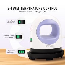 VEVOR 80 W Mini Prensa de Calor Máquina de Transferencia Portátil Azul y Blanco