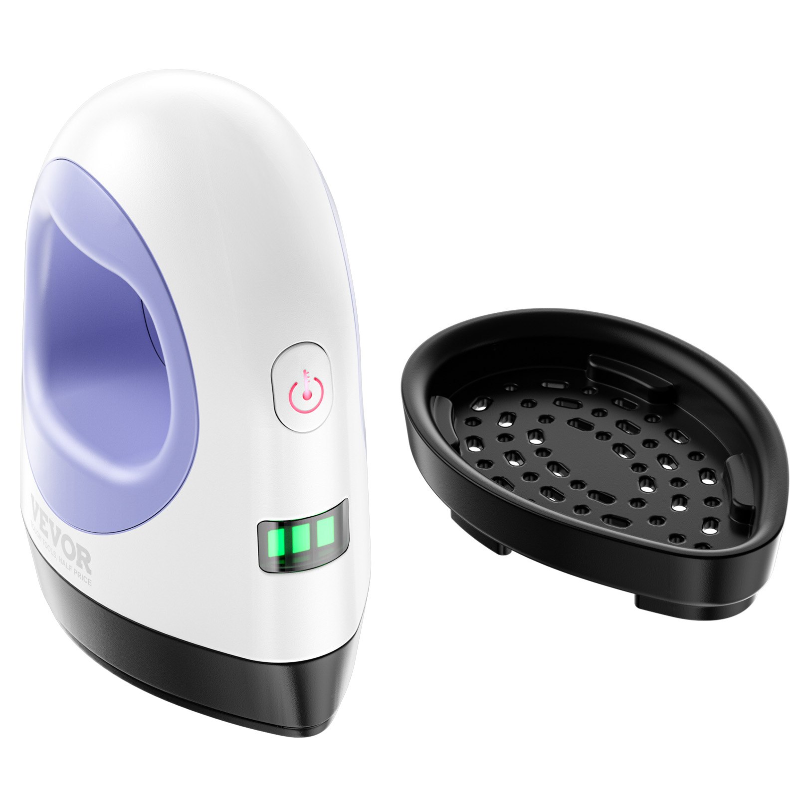 VEVOR Mini Máquina de Prensado Térmico Prensa Térmica Pequeña con Control de Temperatura de 3 Niveles y Apagado Automático, Máquina de Sublimación para Camisetas/Gorras/Posavasos, Azul y Blanco