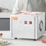 VEVOR Máquina para Hacer Helados Fritos Bandeja para Helados Fritos de 28 x 24 cm Plancha para Helados Enrollados de Acero Inoxidable con Compresor y 2 Raspadores para Hacer Helados, Yogur Helado