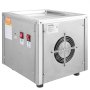VEVOR Máquina para Hacer Helados Fritos Bandeja para Helados Fritos de 28 x 24 cm Plancha para Helados Enrollados de Acero Inoxidable con Compresor y 2 Raspadores para Hacer Helados, Yogur Helado