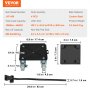 VEVOR Plataforma de Transporte de Muebles de Acero al Carbono de 4 Ruedas de PP Giratorias 360° Transportador de Muebles Carga de 454 kg Plataforma Rodante Manipulación de Muebles Nevera Sofá Armario