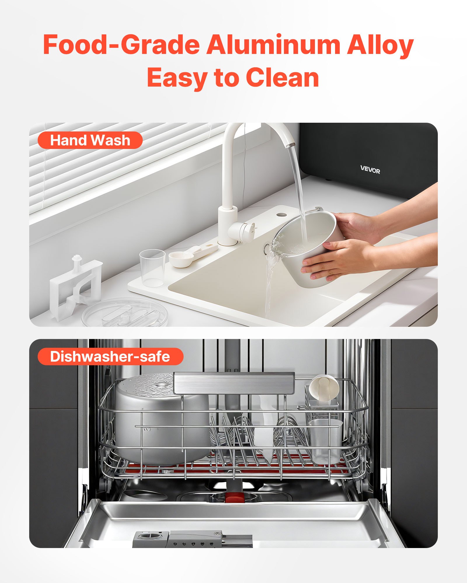 VEVOR Máquina Automática para Hacer Helados 1,5 L con Compresor Incorporado sin Precongelación Heladera Automática de 3 Modos 425 x 290 x 245 mm con Tapa Transparente para Cocina Doméstica, Negro