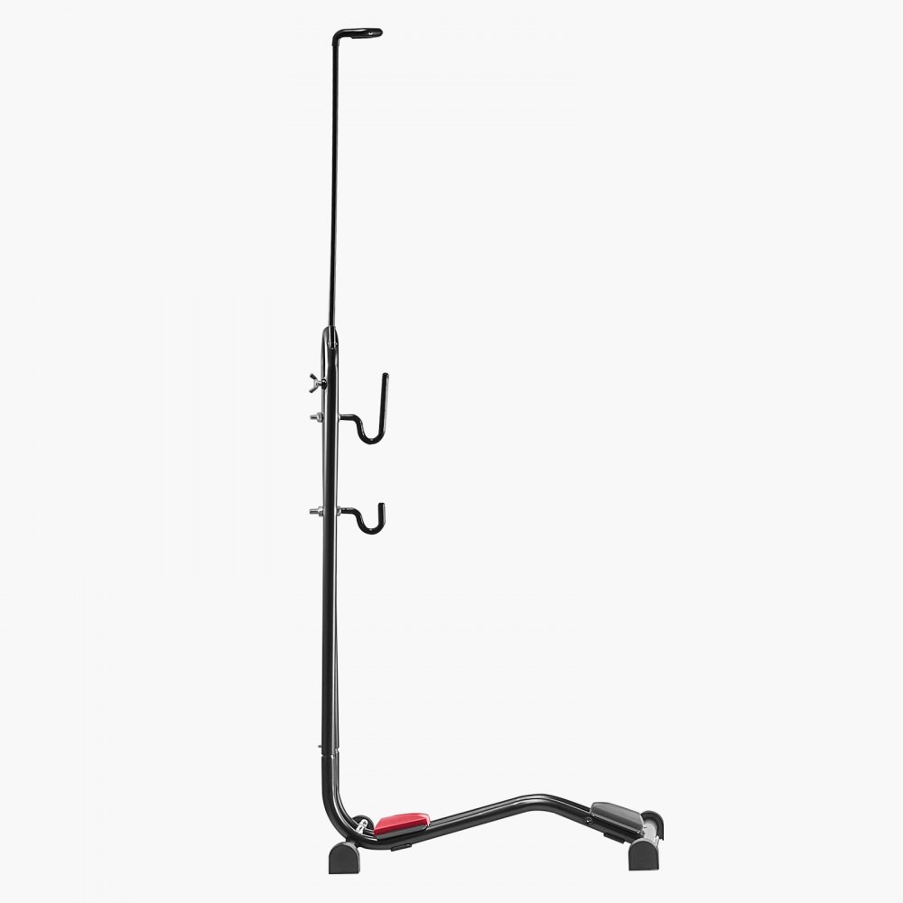 VEVOR Soporte para Bicicletas de Montaña y Carretera de 406,4-700 mm Vertical y Horizontal Portabicicletas de Suelo para Estacionamiento y Almacenamiento en Garaje, Porche, Interior, Exterior, Negro