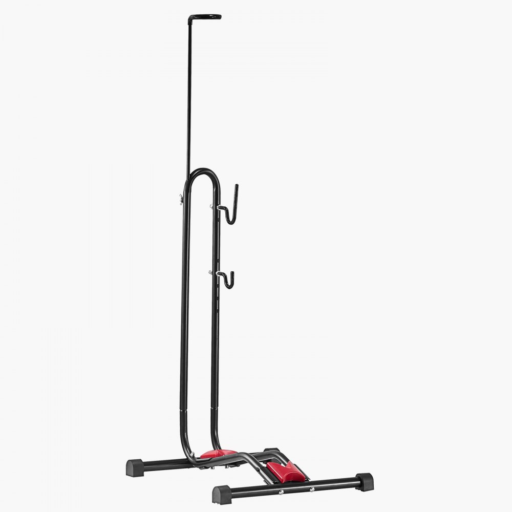 VEVOR Soporte para Bicicletas de Montaña y Carretera de 406,4-700 mm Vertical y Horizontal Portabicicletas de Suelo para Estacionamiento y Almacenamiento en Garaje, Porche, Interior, Exterior, Negro