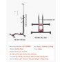 VEVOR Soporte para Bicicletas de Montaña y Carretera de 406,4-700 mm Vertical y Horizontal Portabicicletas de Suelo para Estacionamiento y Almacenamiento en Garaje, Porche, Interior, Exterior, Negro