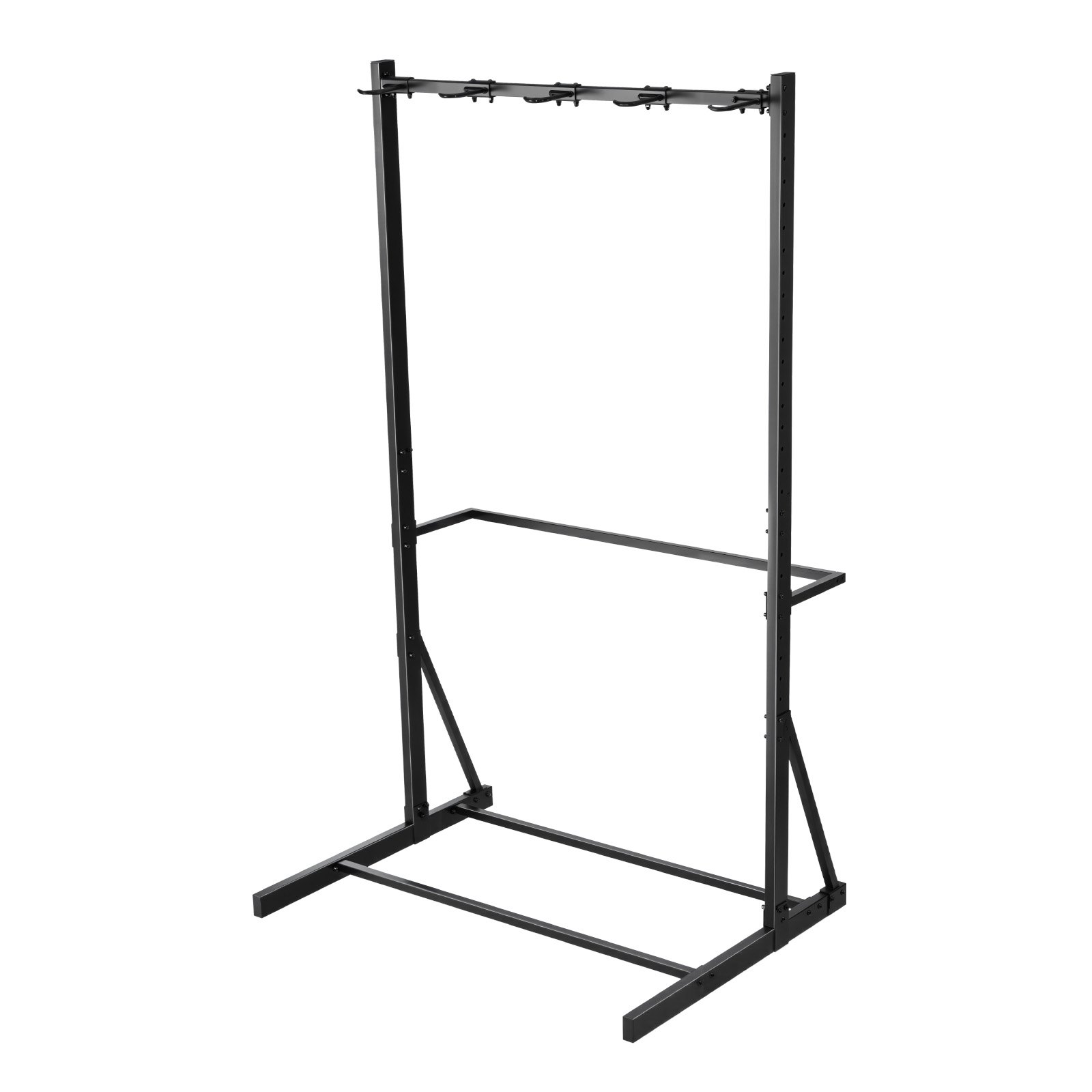 VEVOR Soporte de Suelo para hasta 5 Bicicletas Aparcabicicletas Carga de 136 kg Estacionamiento para Bicicletas de Acero al Carbono para Hogar, Patio, Garaje, Aparcamiento, Interior, Exterior