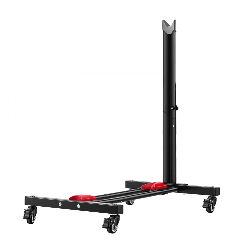 VEVOR Soporte para Bicicleta con Ruedas 360° con Bloqueo, Ajuste de Altura 5 Niveles, Portabicicletas Independiente de Acero, Uso Vertical y Horizontal para Ruedas de 20 a 29 Pulgadas (508 a 737 mm)
