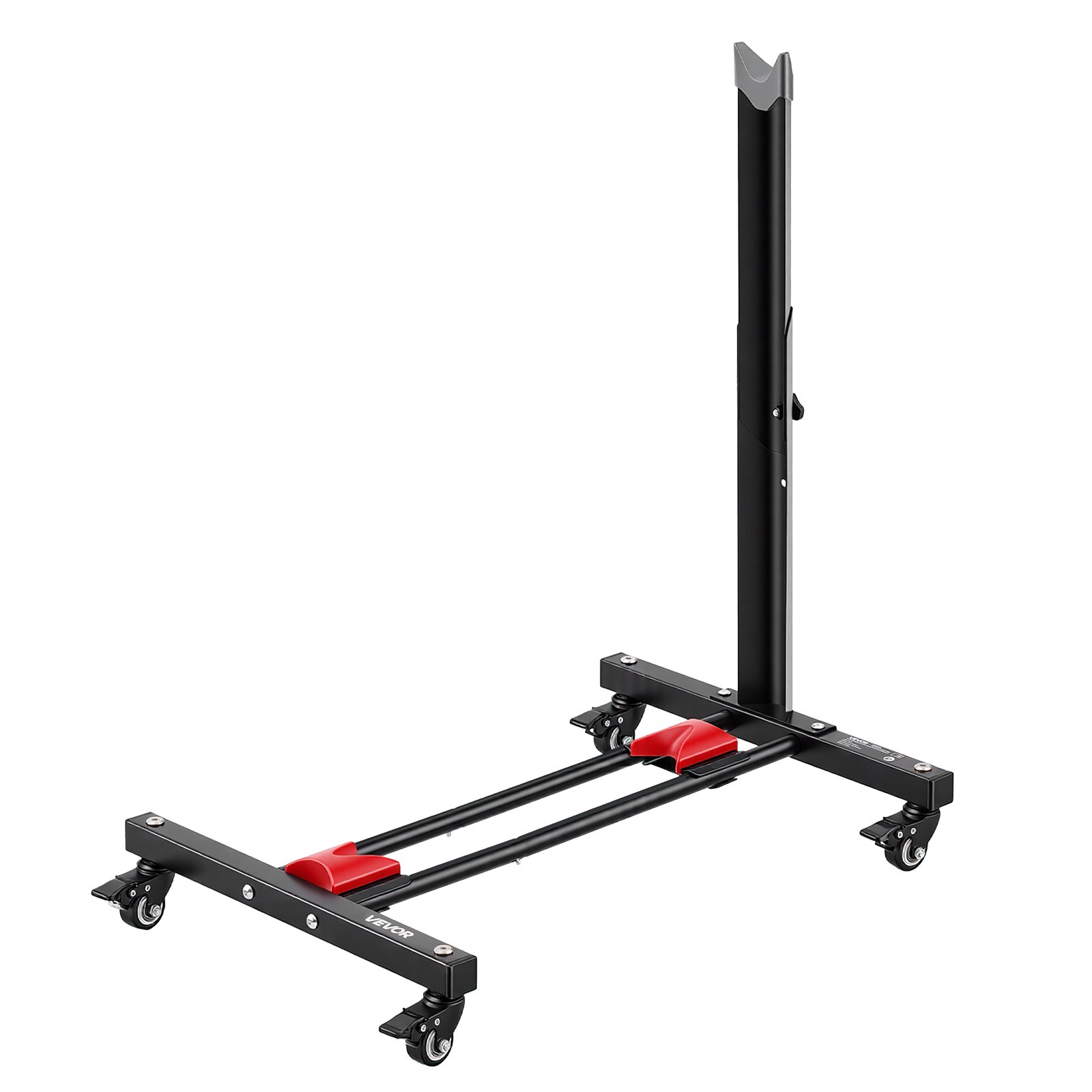 VEVOR Soporte para Bicicleta con Ruedas 360° con Bloqueo, Ajuste de Altura 5 Niveles, Portabicicletas Independiente de Acero, Uso Vertical y Horizontal para Ruedas de 20 a 29 Pulgadas (508 a 737 mm)