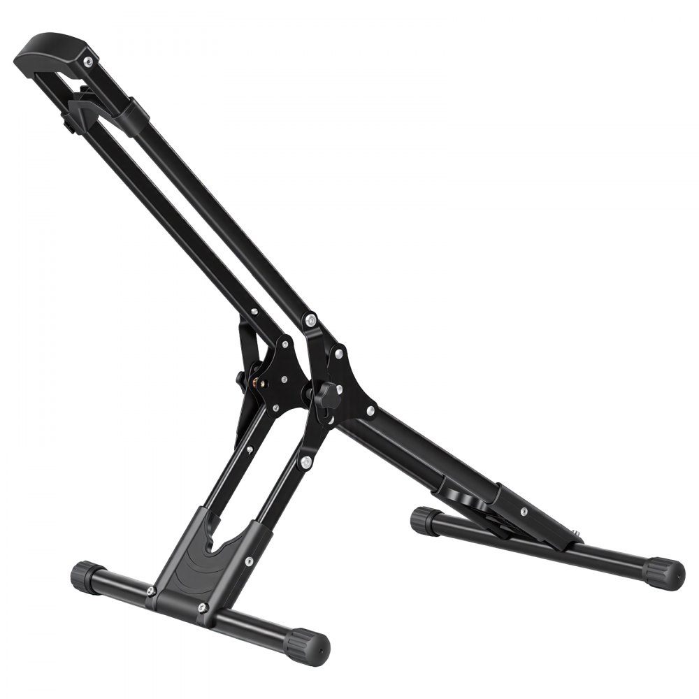 VEVOR Soporte para Bicicleta Plegable de Acero, Portabicicletas Independiente para Ruedas de 20 a 29 Pulgadas (508 a 737 mm) para Garaje, Apartamento, Salas de Estar, Balcones y Hogar, Color Negro