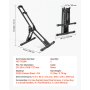 VEVOR Soporte para Bicicleta Plegable de Acero Juego de 2, Portabicicletas Independiente para Ruedas de 20 a 29 Pulgadas (508 a 737 mm) para Garaje Apartamento Salas de Estar Balcones Hogar, Negro