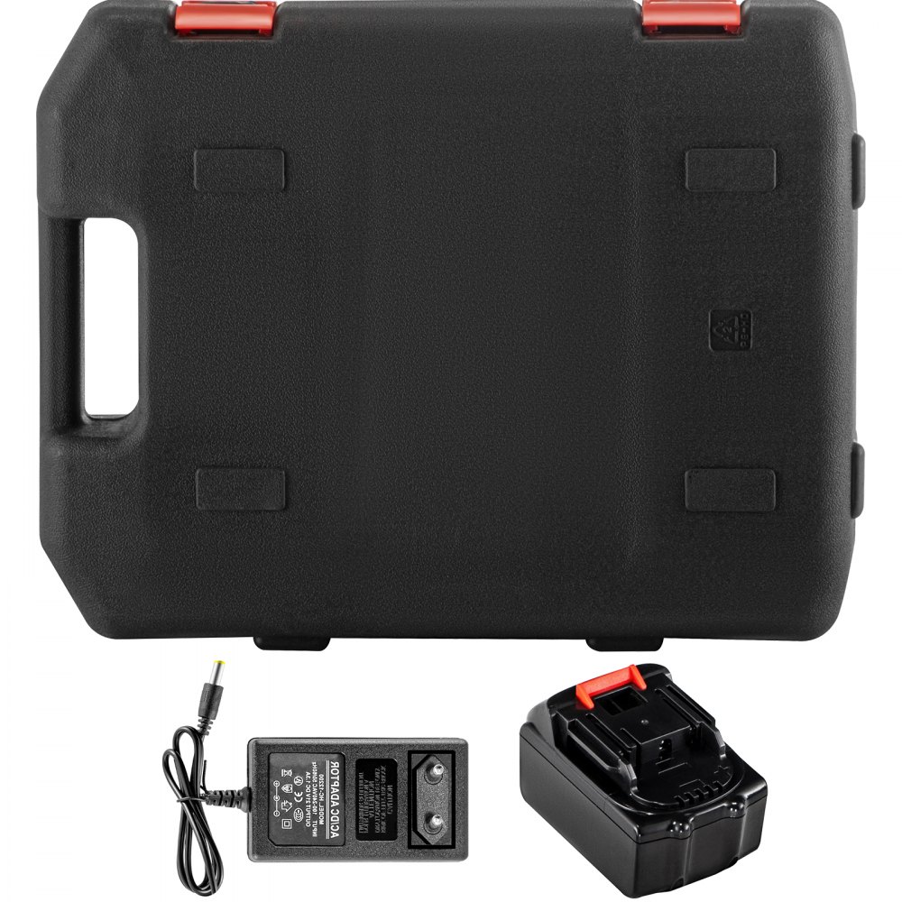 VEVOR Martillo Perforador 12V, Velocidad sin Carga 0-900 rpm Martillo Taladro Atornillador, 2 Funciones Taladro a Batería Mandril Deslizante y Luz LED para Concreto Acero y Madera