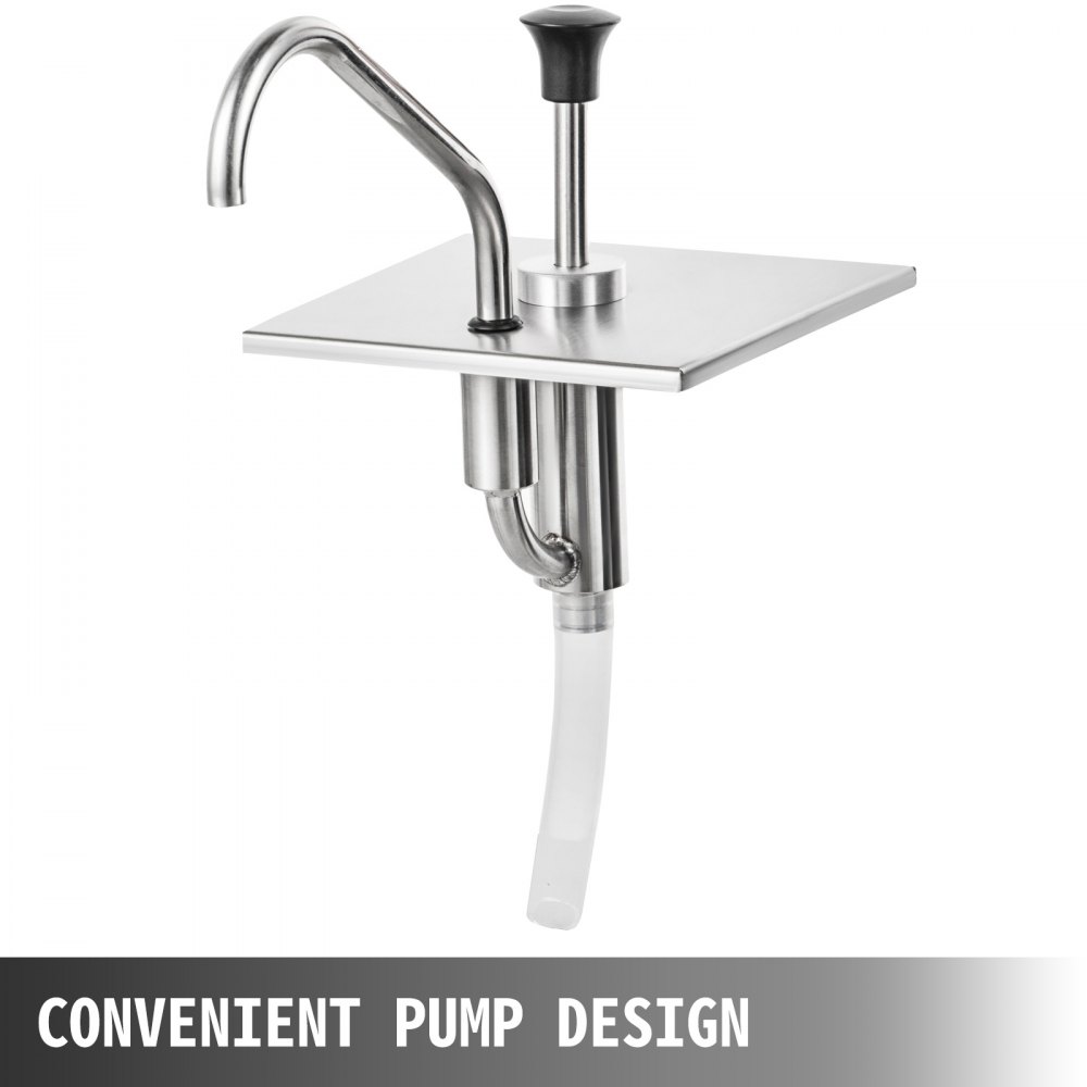 Dispensador De Salsa De Acero Inoxidable Bomba De Condimentos Cubeta Individual