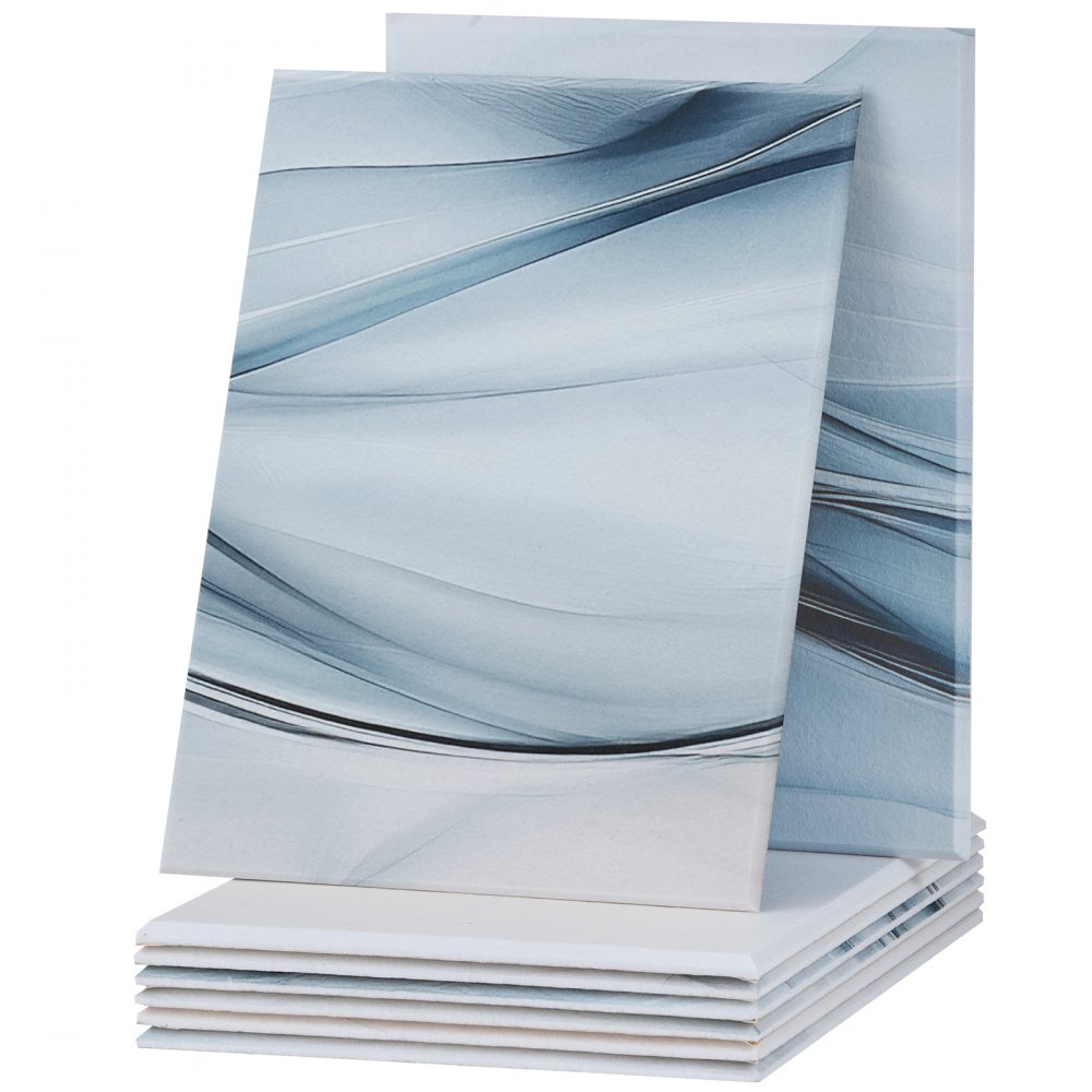 VEVOR Paneles Acústicos Artísticos, 8 uds, 400 x 300 x 10 mm, Baldosas de Pared Insonorizadas, Absorbentes de Sonido Decorativos Autoadhesivos para el Hogar, Oficina, Estudio, Teatro, Seda Ligera