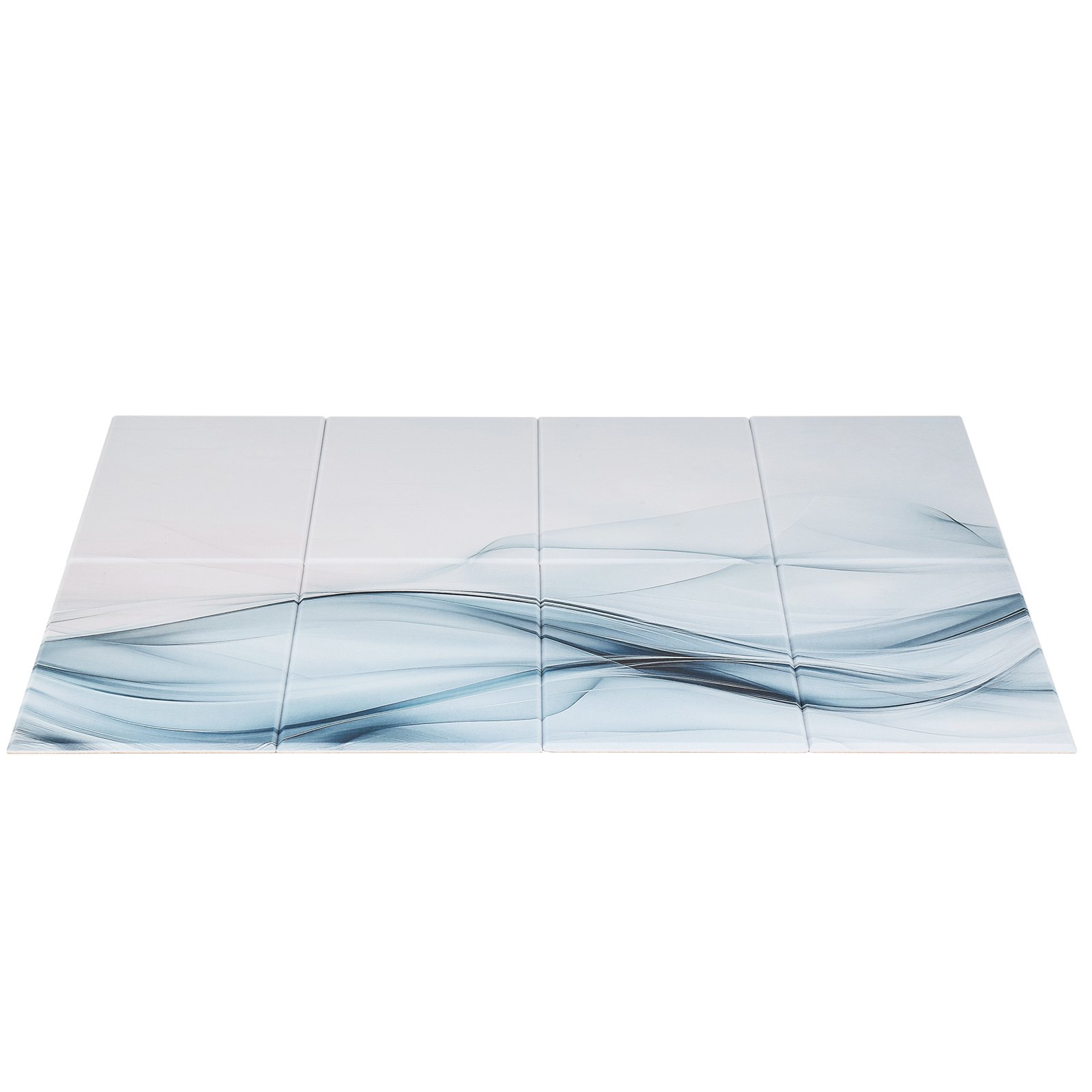 VEVOR Paneles Acústicos Artísticos, 8 uds, 400 x 300 x 10 mm, Baldosas de Pared Insonorizadas, Absorbentes de Sonido Decorativos Autoadhesivos para el Hogar, Oficina, Estudio, Teatro, Seda Ligera