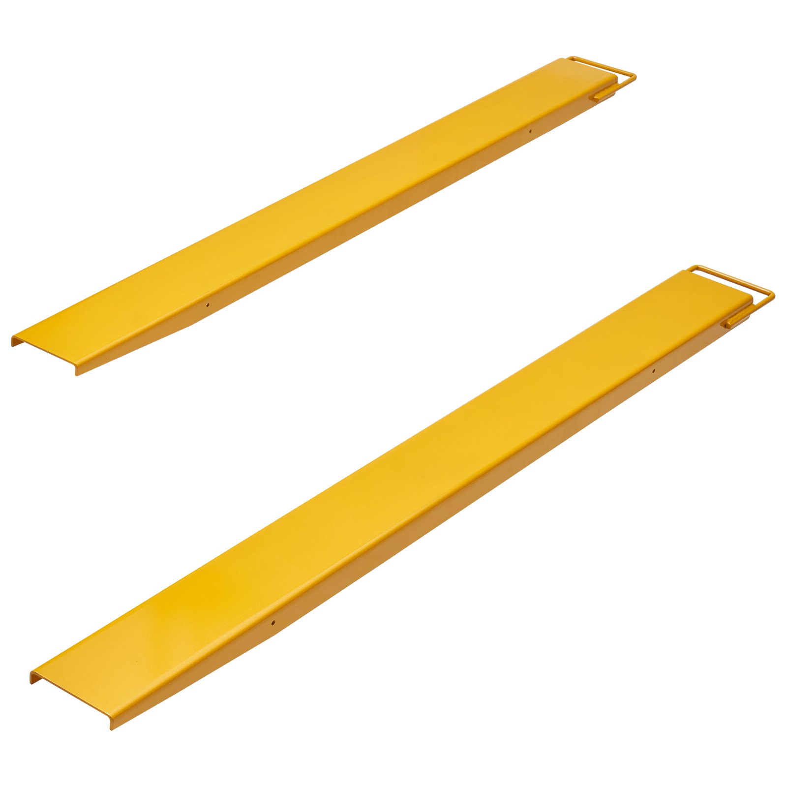 VEVOR Abrazadera de Horquillas de Tractor 1820x115 mm 1 Par de Acero al Carbono Abrazadera en Horquillas de Paletas Carga de 1815 T para Mover y Transportar Cargas Pesadas y Voluminosas, Amarillo