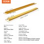 VEVOR Abrazadera de Horquillas de Tractor 2130x115 mm 1 Par de Acero al Carbono Abrazadera en Horquillas de Paletas Carga de 1815 T para Mover y Transportar Cargas Pesadas y Voluminosas, Amarillo