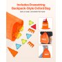 VEVOR 180 PCS de Bloques de Construcción Magnéticos con 2 Bases para Automóviles y Soporte para Noria, Juguete Apilable Sensorial de Construcción Educativa STEM para Niños de 3 Años en Adelante