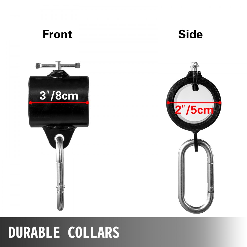 VEVOR Cadenas de Elevación Sólidas para Cuerpo 12 kg Cadenas Levantamiento Pesas Azul 1.6m  Ajustable Enlace Cadena Hueco Olímpicos Cadenas de Entrenamiento para los Entrenamientos Múltiples