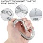 VEVOR Cadenas de Elevación Sólidas para Cuerpo 12 kg Cadenas Levantamiento Pesas Plata 1.6m  Ajustable Enlace Cadena Hueco Olímpicos Cadenas de Entrenamiento para los Entrenamientos Múltiples