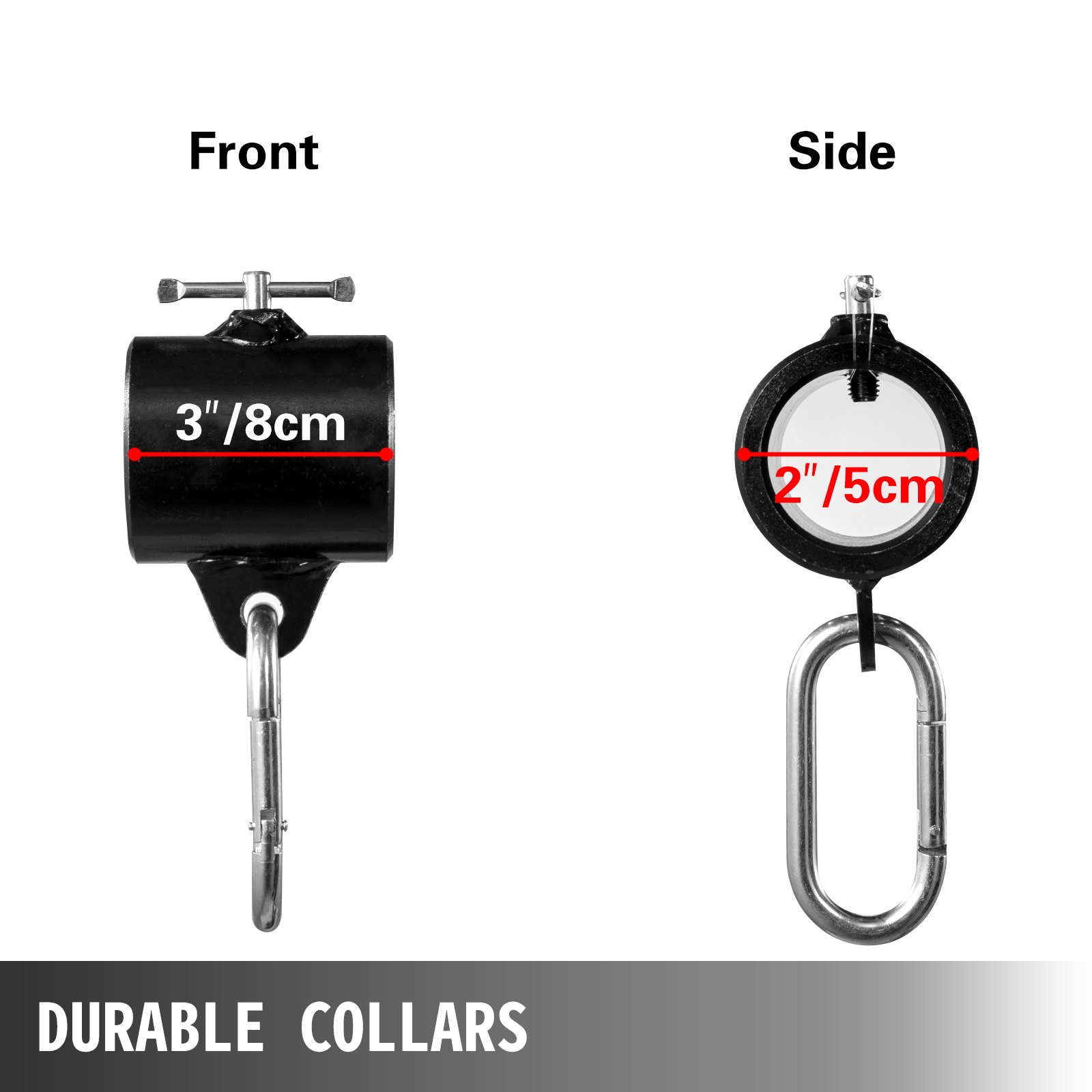 VEVOR Cadenas de Elevación Sólidas para Cuerpo 16 kg Cadenas Levantamiento Pesas Azul 1.6m  Ajustable Enlace Cadena Hueco Olímpicos Cadenas de Entrenamiento para los Entrenamientos Múltiples