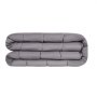 VEVOR Weighted Blanket, 11.5kg, Therapy Blanket 2032x2210mm, King Size, Heavy Cotton Blanket with Glass Beads, for Adults Weighing 113-140kg, Relief from Anxiety & Stress, Grey
