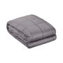 VEVOR Weighted Blanket, 11.5kg, Therapy Blanket 2032x2210mm, King Size, Heavy Cotton Blanket with Glass Beads, for Adults Weighing 113-140kg, Relief from Anxiety & Stress, Grey