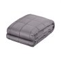 VEVOR Weighted Blanket, 11.5kg, Therapy Blanket 2032x2210mm, King Size, Heavy Cotton Blanket with Glass Beads, for Adults Weighing 113-140kg, Relief from Anxiety & Stress, Grey
