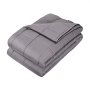 VEVOR Weighted Blanket, 11.5kg, Therapy Blanket 2032x2210mm, King Size, Heavy Cotton Blanket with Glass Beads, for Adults Weighing 113-140kg, Relief from Anxiety & Stress, Grey
