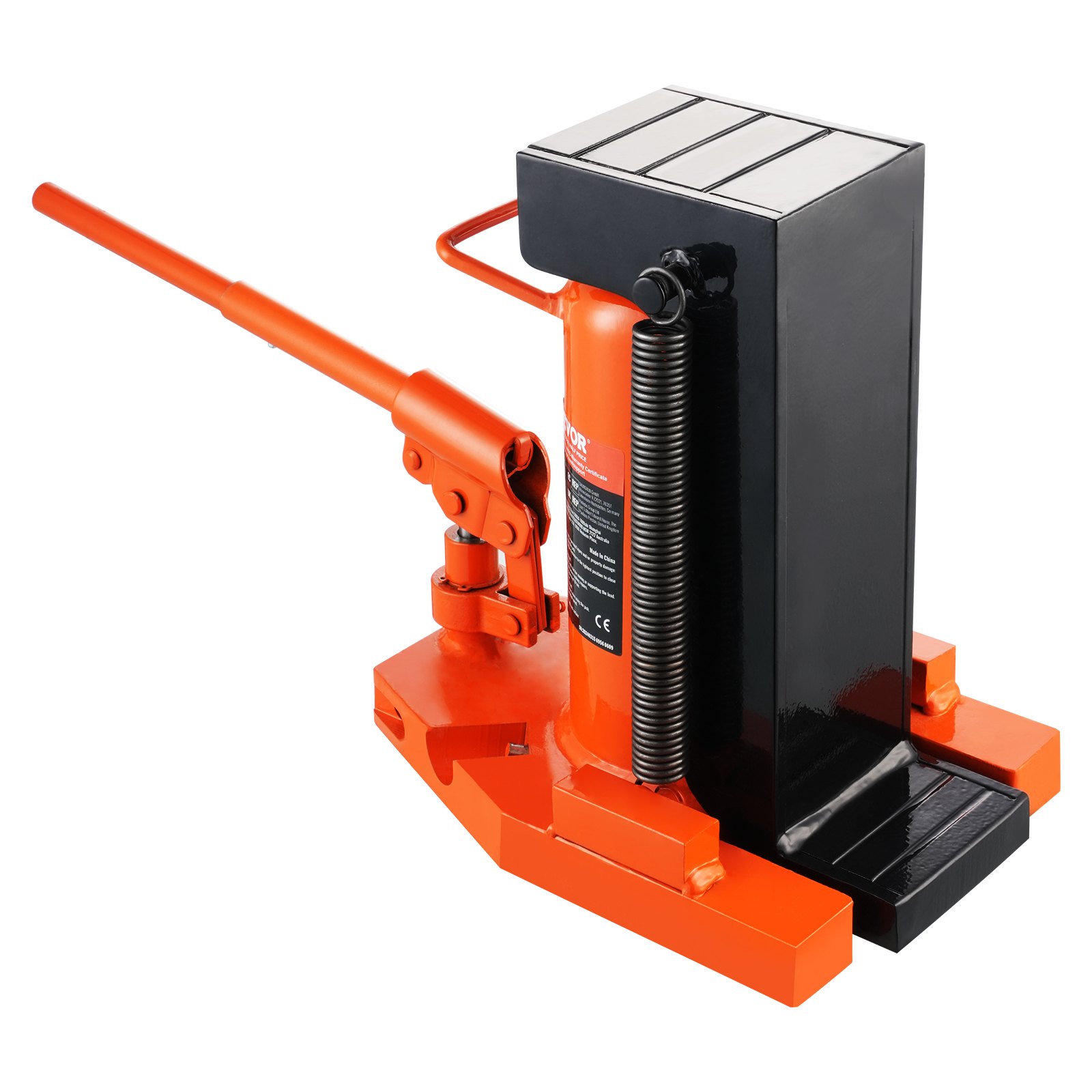 VEVOR Gato Hidráulico con Patas 10 T Gato Hidráulico para Máquina Capacidad de Elevación 20 T Superior Altura de Pata 30-190 mm Altura Superior 320-480 mm para Elevación de Maquinaria, Industria
