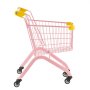 VEVOR Shopping Cart for Kids, Sturdy Steel Frame, Grocery Store Pretend Play Toy with Wheels, Dense Mesh Basket, Toy Shopping Cart Trolley, Foldable Design, Flip-Open Back, for Kids & Toddlers Ages 3+