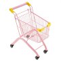 VEVOR Shopping Cart for Kids, Sturdy Steel Frame, Grocery Store Pretend Play Toy with Wheels, Dense Mesh Basket, Toy Shopping Cart Trolley, Foldable Design, Flip-Open Back, for Kids & Toddlers Ages 3+