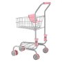 VEVOR Shopping Cart for Kids, Sturdy Metal Frame, Grocery Store Pretend Play Toy Cart with Baby Doll, Rolling Wheels, Basket, Toy Shopping Trolley, Folds for Easy Storage, for Kids & Toddlers Ages 3+