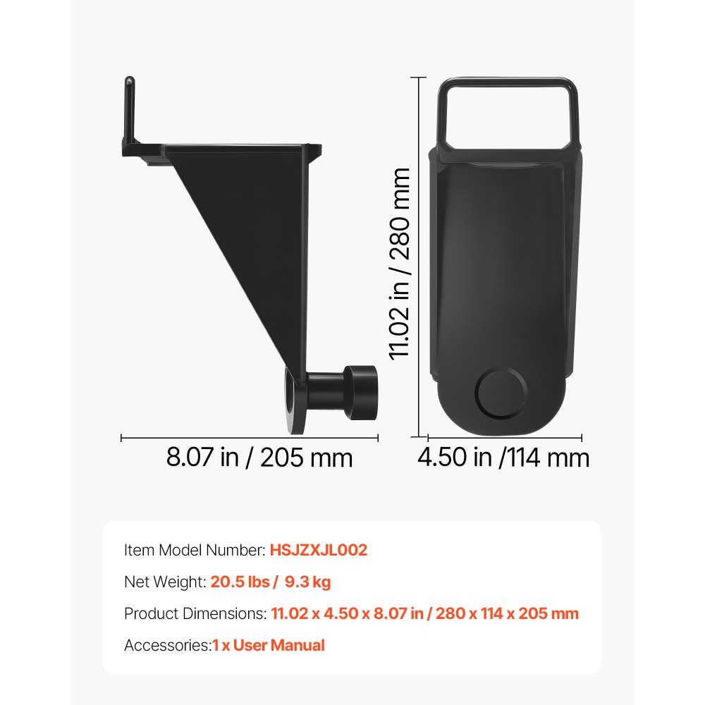 VEVOR Shipping Container Jack Lug with U-Shaped Handle, 2-Pack, Storage Leveler Booster Withstands Sun & Rain, Heavy Duty Container Jack Lug for Shipping Industry, Logistics, Warehouse Management
