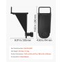VEVOR Gato Hidráulico para Contenedores, con Asa en Forma de U, 5,6 T, 2 uds, Resistente al Sol y a la Lluvia, Argolla de Elevación para la Industria Naviera, Logística y Gestión de Almacenes